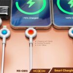 کابل  CB72.IPHONEمشکی MOXOM.LED - تصویر 2