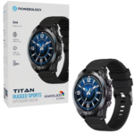 ساعت هوشمند پاورولوژی مدل POWEROLOGY PSWAGBTBK AMOLED GPS Smart Watch مشکی