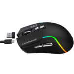 ماوس بی سیم گیمینگ گرین لاین مدل  GREEN LION GNRM5RGMSEBK Rechargeable Gaming - تصویر 3