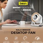 پنکه شارژی چراغ دار مدل bson FN003 - تصویر 2