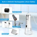 دستگاه شست و شوی دهان و دندان اچ تو اوفلس مدل h2ofloss HF-6 سفید - تصویر 5