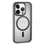 قاب اپل مدل Q SERIES Mag safe IPHONE 15 Pro شفاف دور مشکی - تصویر 2