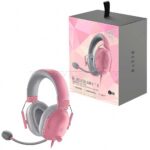 هدست سیم دار گیمینگ ریزر مدل RAZER Blackshark V2 X صورتی