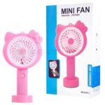 پنکه دستی شارژی مدل Mini Fan 8803 فانتزی صورتی