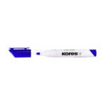 ماژیک وایت برد سر گرد کورس مدل KORES XW1 MARKER بسته 12 عددی آبی - تصویر 2