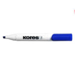 ماژیک وایت برد سر کج کورس مدل KORES XW2 MARKER بسته 12 عددی آبی - تصویر 4