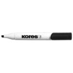 ماژیک وایت برد سر کج کورس مدل KORES XW2 MARKER بسته 12 عددی مشکی - تصویر 2