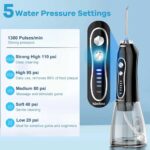 دستگاه شست و شوی دهان و دندان اچ تو اوفلس مدل h2ofloss HF-6 مشکی - تصویر 7