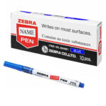 ماژیک سی دی زبرا مدل ZEBRA آبی بسته 10 عددی