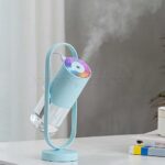 دستگاه بخور سرد و چراغ خواب مدل Humidifier Magic Shadow آبی - تصویر 2