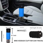 قلیان قابل حمل مسافرتی مدل HOOKAH آبی - تصویر 2