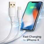 بسته 12 عددی کابل شارژ لایتنینگ موکسوم مدل MOXOM KH-16i IPHONE بدون پک آبی طول 1 متر - تصویر 2