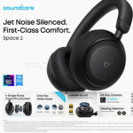 هدست بی سیم انکر مدل ANKER Soundcore Space2 D1402Z11 مشکی - تصویر 5