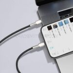 بسته 12 عددی کابل شارژ لایتنینگ موکسوم مدل MOXOM KH-20i IPHONE بدون پک طوسی طول 2 متر - تصویر 2
