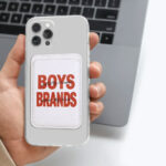 جا کارتی مگ سیف دار  مدل WALLET MAGSAFE Boys Brands چرم سفید - تصویر 2