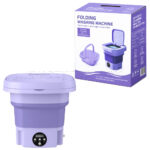 مینی واش و ماشین لباسشویی تاشو پرتابل فولدینگ مدل Folding Washing Machine بنفش