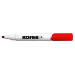 ماژیک وایت برد سر کج کورس مدل KORES XW2 MARKER بسته 12 عددی قرمز - تصویر 3