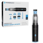 جارو شارژی و گردگیر چند کاره پاورولوژی مدل POWEROLOGY PWLFVD05BK 8-In-1 Handheld Vacuum & Air Duster