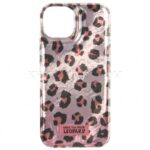 قاب اپل مدل  LEOPARD IPHONE 15 PRO طرح پلنگی نقره ای