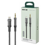 کابل صدا آیفون گرین لاین مدل GREEN LION GNLTAUXCBK Lightning to AUX  طول 1 متر