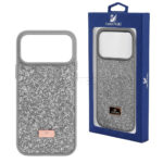 قاب آیفون سواروسکی مدل SWAROVSKI IPHONE 17 Pro طوسی