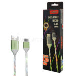 کابل موکسوم مدل MOXOM KH-68 LED MICRO سبز