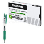 روان‌نویس ژلی ساراسا کلیپ زبرا مدل ZEBRA JJB15-G Sarasa Clip 0.7 سبز بسته 10 عددی
