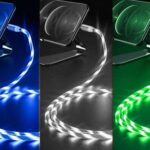 کابل شارژ لایتنینگ موکسوم مدل MOXOM KH-68W LED IPHONE بدون پک آبی طول 1 متر - تصویر 2