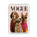جا کارتی مگ سیف دار مدل WALLET MAGSAFE VOGUE چرم سفید