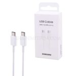 کابل شارژ دو سر تایپ سی سامسونگ مدل SAMSUNG EP-DA705 سفید طول 1 متر