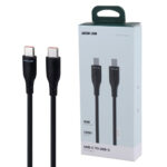 کابل شارژ دو سر تایپ سی گرین لاین مدل GREEN LION  GNPVCUSCTCBK USB-C To USB-C PVC Cable 60W طول 1 متر