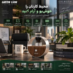 خوشبو کننده گرین لاین مدل GREEN LION GNCLMFRDFSL CALMORA نقره ای - تصویر 2