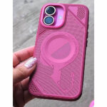 قاب آیفون مگ سیف مدل Lens Protection MagSafe IPHONE 15 PRO MAX شرابی - تصویر 2