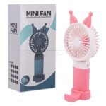 پنکه دستی شارژی مینی فن مدل MINI FAN LY3088 صورتی