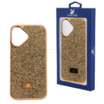 قاب آیفون سواروسکی مدل SWAROVSKI IPHONE 17 طلایی