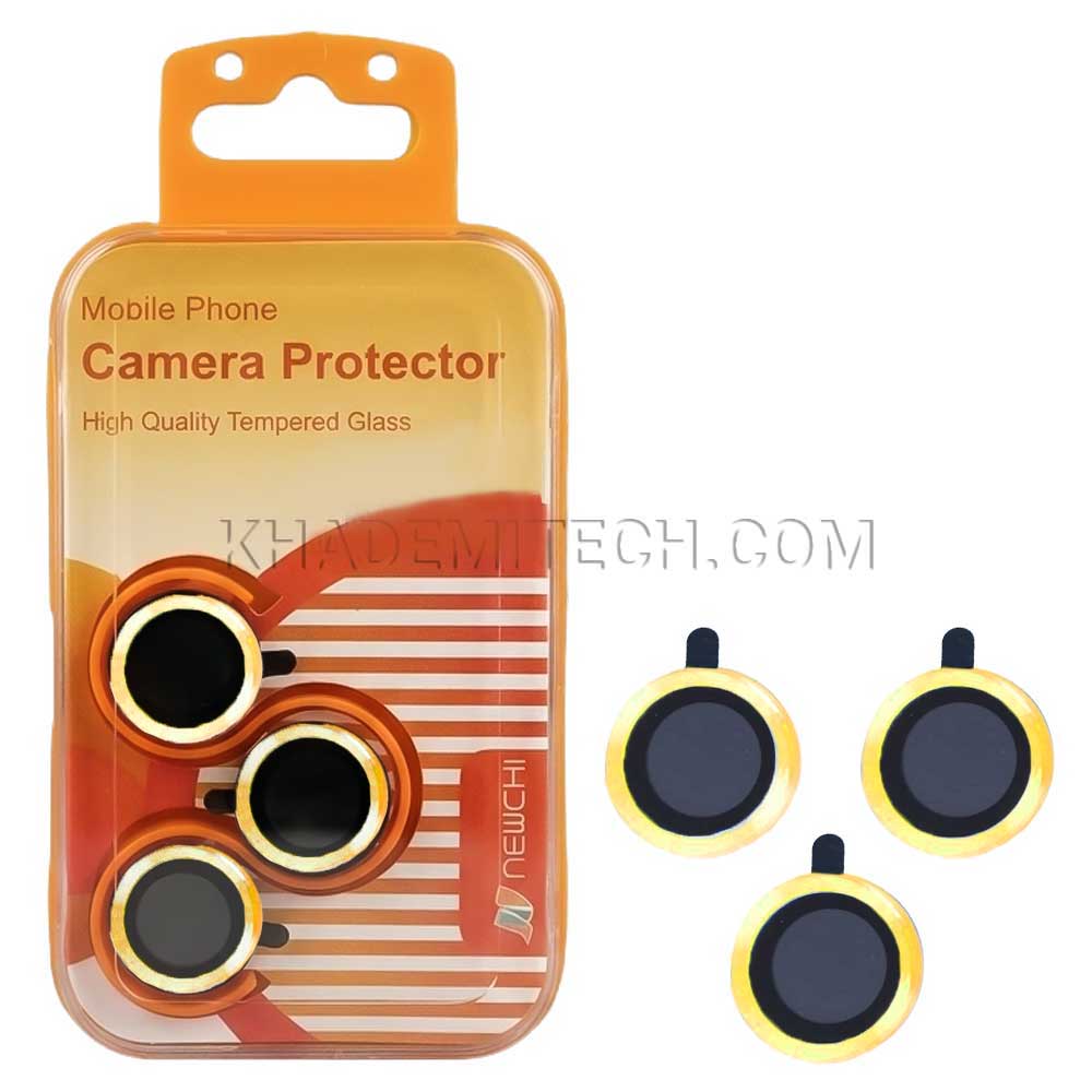 طلایی5 محافظ لنزرینگی آیفون IPHONE 14Pro-14ProMax طلایی - تصویر 1