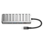 هاب تایپ سی پرووان مدل PROONE PHU554 TYPE-C طوسی - تصویر 2