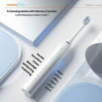 مسواک شارژی پرودو مدل PORODO PBZDX3WH Toothbrush with Memory Function سفید - تصویر 3