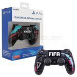 دسته بازی سونی مدل PS4 طرح FIFA مشکی سبز