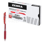 روان‌نویس ژلی ساراسا کلیپ زبرا مدل ZEBRA JJB15-R Sarasa Clip 0.7 قرمز بسته 10 عددی