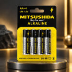 باتری آلکالاین قلمی میتسوشیدا مدل MITSUSHIDA AA بسته 4 عددی - تصویر 2