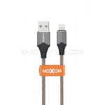 بسته 12 عددی کابل شارژ لایتنینگ موکسوم مدل MOXOM KH-16i IPHONE بدون پک قهوه ای طول 1 متر - تصویر 3