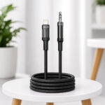 کابل صدا آیفون گرین لاین مدل GREEN LION GNLTAUXCBK Lightning to AUX  طول 1 متر - تصویر 2