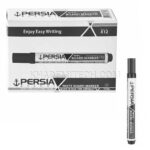 ماژیک وایت برد پرشیا مدل PERSIA P-201 مشکی بسته 12 عددی