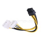 کابل برق پردازنده 4 پین به 8 پین مولکس مدل Molex طول 0.2 متر - تصویر 2