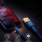کابل شارژ لایتنینگ موکسوم مدل MOXOM KH-16i IPHONE بدون پک سرمه ای طول 1 متر - تصویر 2