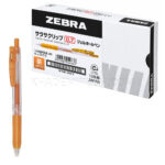روان‌نویس ژلی ساراسا کلیپ زبرا مدل ZEBRA JJB15-OR Sarasa Clip 0.7 نارنجی بسته 10 عددی