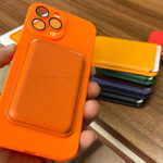 جا کارتی مگ سیف دار مدل اپل WALLET MAGSAFE نارنجی - تصویر 2