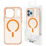 قاب آیفون مگ سیف مدل ICE CASE MagSafe IPHONE 17 Pro شفاف نارنجی