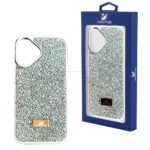 قاب آیفون سواروسکی مدل SWAROVSKI IPHONE 17 نقره ای